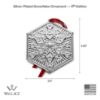 Picture of 2024 4th Edition Wallace Snowflake Silver Plated Ornament