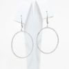 Picture of 10k White Gold & Diamond Oval Drop Earrings