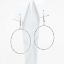 Picture of 10k White Gold & Diamond Oval Drop Earrings