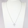 Picture of White Gold & Baguette Cut Diamond Cross Necklace