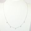 Picture of White Gold & Diamond Delicate Dropped Stations Necklace