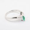 Picture of White Gold & Marquise Cut Emerald Ring with Diamond Accents