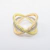 Picture of Roberto Coin 18k Tri-Colored Gold & Diamond Cage Ring