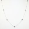 Picture of 14k White Gold & Diamond Station Necklace