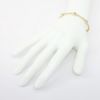 Picture of 14k Yellow Gold Mesh Chain Bracelet with Gold Bead Stations