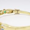 Picture of 14k Yellow Gold, Emerald, Opal and Diamond Bangle Bracelet 