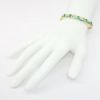 Picture of 14k Yellow Gold, Emerald, Opal and Diamond Bangle Bracelet 