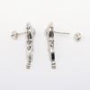 Picture of Vintage Inspired 18k White Gold & Diamond Drop Earrings