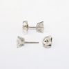 Picture of Platinum & Princess Cut Diamond Stud Earrings