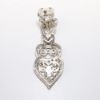 Picture of Vintage Inspired 18k White Gold & Diamond Dangle Earrings 