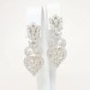 Picture of Vintage Inspired 18k White Gold & Diamond Dangle Earrings 