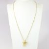 Picture of 14k Yellow Gold Rope Chain Necklace with Sea Turtle Pendant 