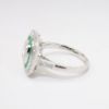 Picture of Art Deco Inspired Platinum Diamond and Emerald Ring