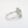 Picture of Art Deco Inspired Platinum Diamond and Emerald Ring