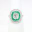 Picture of Art Deco Inspired Platinum Diamond and Emerald Ring