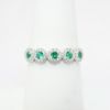 Picture of 14k White Gold, Emerald and Diamond Ring