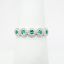 Picture of 14k White Gold, Emerald and Diamond Ring