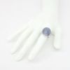 Picture of Vintage Platinum & Large Opal Triplet Cabochon Ring