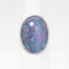 Picture of Vintage Platinum & Large Opal Triplet Cabochon Ring