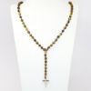 Picture of AXION Tiger's Eye & Sterling Silver Men's Rosary Style Necklace