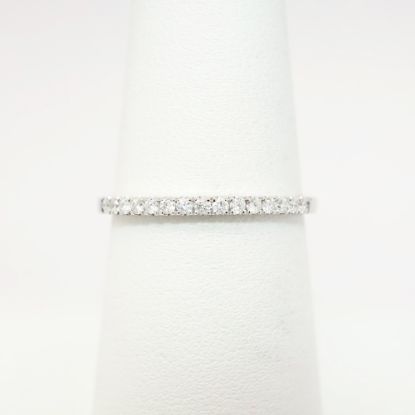 Picture of Delicate 14k White Gold & Diamond Wedding Band