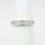 Picture of 14k White Gold & Channel Set Princess Cut Diamond Wedding Band