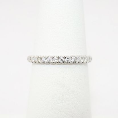 Picture of Traditional 14k White Gold & Diamond Wedding Band