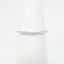 Picture of Lightly Curved 18k White Gold & Diamond Wedding Band