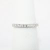 Picture of Classic 14k White Gold & Diamond Wedding Band