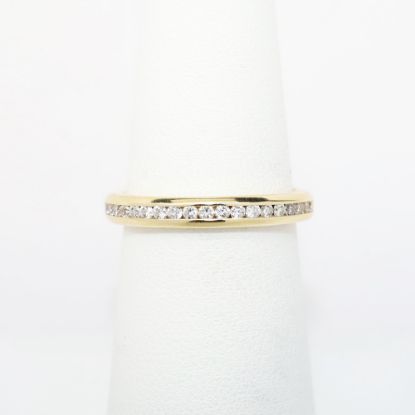 Picture of 14k Yellow Gold & Diamond Eternity Wedding Band