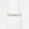 Picture of 14k White Gold & Five Diamond Wedding Band