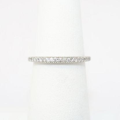 Picture of Delicate 14k White Gold & Diamond Wedding Band