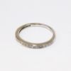 Picture of 14k White Gold Diamond Wedding Band with Milgrain Edging 