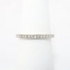 Picture of 14k White Gold Diamond Wedding Band with Milgrain Edging 