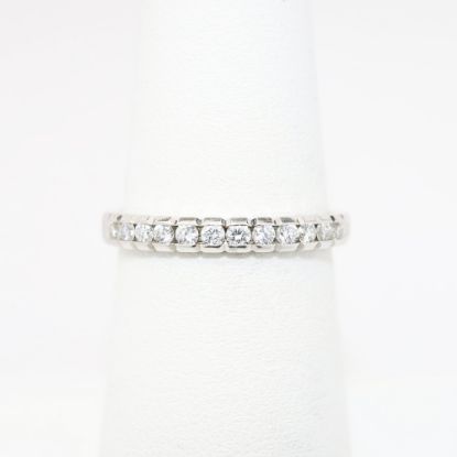 Picture of 14k White Gold & Diamond Wedding Band