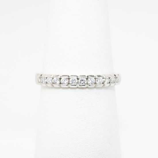 Picture of 14k White Gold & Diamond Wedding Band