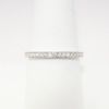 Picture of 18k White Gold & Diamond Wedding Band with Side Mounted Diamond Accents