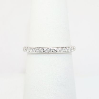 Picture of Delicate 14k White Gold & Diamond Wedding Band