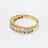 Picture of 14k Yellow Gold & Channel Set Diamond Wedding Band