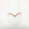 Picture of 14k Rose Gold & Diamond Chevron Ring