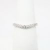 Picture of 14k White Gold & Diamond Contoured Wedding Band