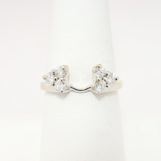 Picture of 14k White Gold & Diamond Wedding Ring Enhancer