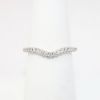 Picture of 14k White Gold & Diamond Contoured Wedding Band