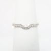 Picture of 14k White Gold & Diamond Contoured Wedding Band