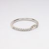 Picture of 14k White Gold & Diamond Contoured Wedding Band