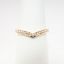 Picture of 14k Rose Gold & Diamond Chevron Contoured Wedding Band gold
