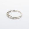 Picture of 14k White Gold & Diamond Contoured Wedding Band