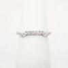 Picture of 14k White Gold & Diamond Contoured Wedding Band