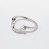 Picture of 14k White Gold & Diamond Contoured Ring Enhancer