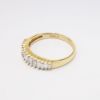 Picture of 14k Yellow Gold & Baguette Cut Diamond Wedding Band